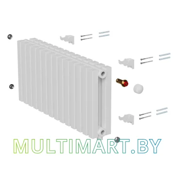 Стальной трубчатый радиатор Royal Thermo Shift Q30 VC2030 (14 секций, RAL9016) картинка 4